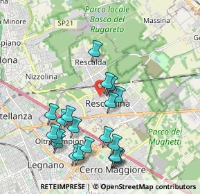 Mappa Via Vittorio Veneto, 20027 Rescaldina MI, Italia (2.025)