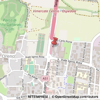 Mappa Via I. Rota, 30A, 20871 Vimercate, Monza e Brianza (Lombardia)