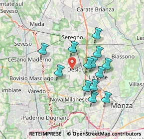 Mappa , 20832 Desio MB, Italia (3.05538)