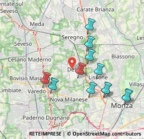 Mappa , 20832 Desio MB, Italia (3.82417)