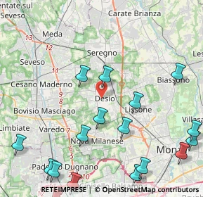 Mappa , 20832 Desio MB, Italia (6.3715)