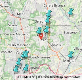 Mappa , 20832 Desio MB, Italia (4.93545)