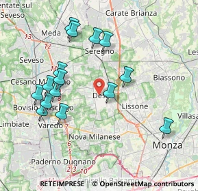 Mappa , 20832 Desio MB, Italia (3.92667)