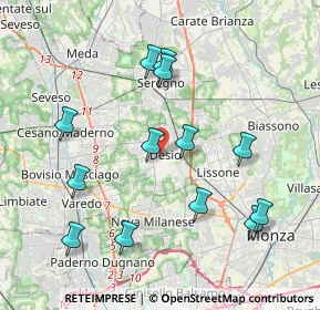 Mappa , 20832 Desio MB, Italia (4.08846)