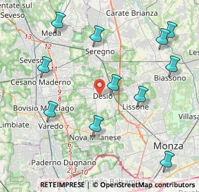 Mappa , 20832 Desio MB, Italia (4.73636)