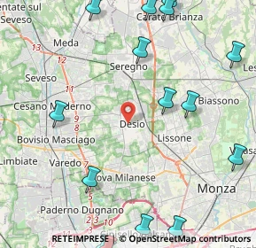 Mappa , 20832 Desio MB, Italia (6.43706)