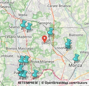 Mappa , 20832 Desio MB, Italia (5.28917)