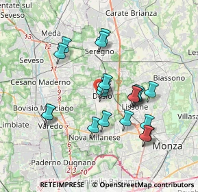 Mappa , 20832 Desio MB, Italia (3.2715)