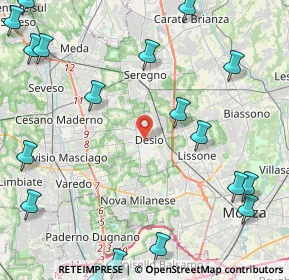 Mappa , 20832 Desio MB, Italia (6.53)