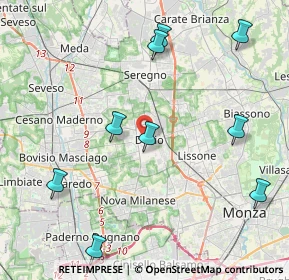 Mappa , 20832 Desio MB, Italia (5.82667)