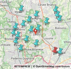 Mappa , 20832 Desio MB, Italia (4.21158)