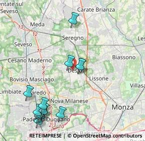 Mappa , 20832 Desio MB, Italia (4.86923)