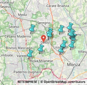 Mappa , 20832 Desio MB, Italia (3.52154)