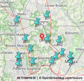Mappa , 20832 Desio MB, Italia (4.53933)