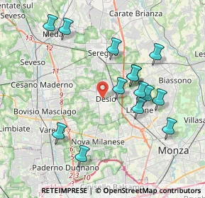 Mappa , 20832 Desio MB, Italia (3.825)
