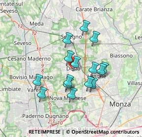 Mappa , 20832 Desio MB, Italia (2.94933)