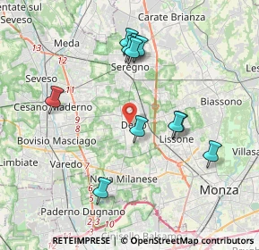Mappa , 20832 Desio MB, Italia (3.70364)
