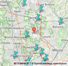 Mappa , 20832 Desio MB, Italia (5.95231)