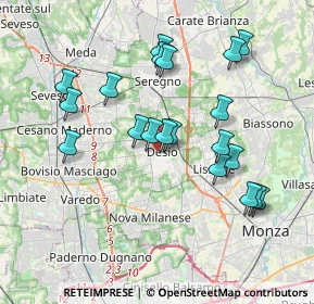 Mappa , 20832 Desio MB, Italia (3.629)