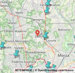 Mappa , 20832 Desio MB, Italia (6.77182)