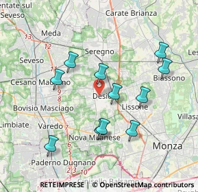 Mappa , 20832 Desio MB, Italia (3.59364)