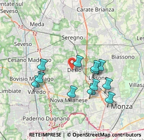 Mappa , 20832 Desio MB, Italia (3.40083)