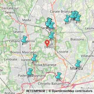 Mappa , 20832 Desio MB, Italia (4.91188)