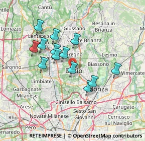 Mappa , 20832 Desio MB, Italia (6.17154)
