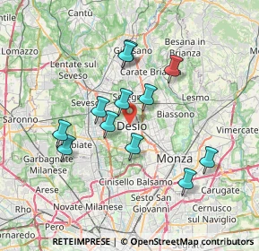 Mappa , 20832 Desio MB, Italia (6.315)