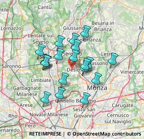 Mappa , 20832 Desio MB, Italia (5.46895)