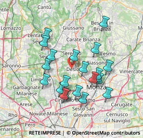 Mappa , 20832 Desio MB, Italia (6.646)