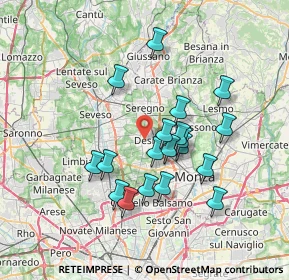 Mappa , 20832 Desio MB, Italia (6.23211)