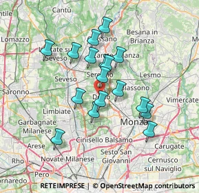 Mappa , 20832 Desio MB, Italia (5.90647)