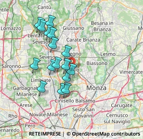 Mappa , 20832 Desio MB, Italia (6.34813)