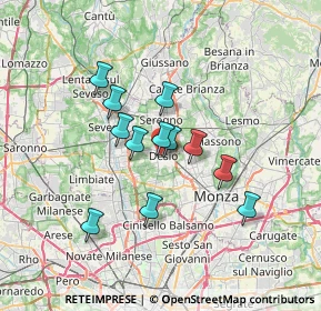 Mappa , 20832 Desio MB, Italia (5.3725)