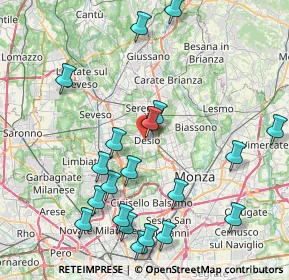 Mappa , 20832 Desio MB, Italia (9.307)