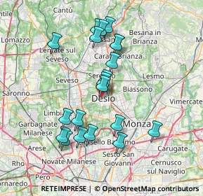 Mappa , 20832 Desio MB, Italia (6.968)