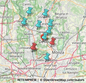 Mappa , 20832 Desio MB, Italia (5.68545)