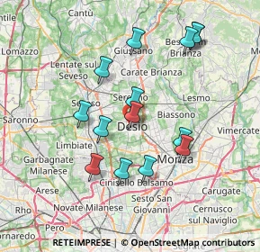 Mappa , 20832 Desio MB, Italia (6.92)