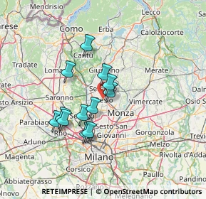 Mappa , 20832 Desio MB, Italia (10.93167)