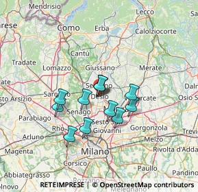 Mappa , 20832 Desio MB, Italia (9.41667)