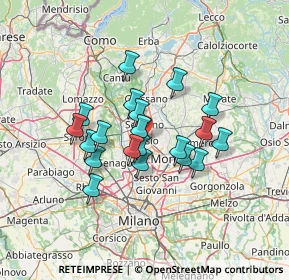 Mappa , 20832 Desio MB, Italia (10.826)