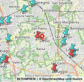 Mappa , 20832 Desio MB, Italia (3.27353)