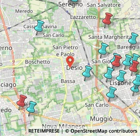 Mappa , 20832 Desio MB, Italia (2.972)