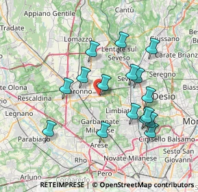 Mappa Via Sandro Pertini, 20033 Solaro MI, Italia (6.97188)