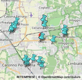 Mappa Via Sandro Pertini, 20033 Solaro MI, Italia (2.12)