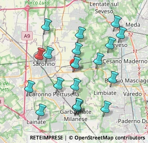 Mappa Via Sandro Pertini, 20033 Solaro MI, Italia (3.94053)