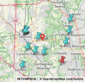 Mappa Via Sandro Pertini, 20033 Solaro MI, Italia (3.93231)