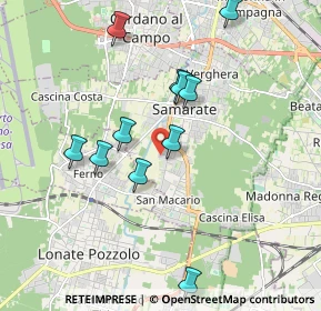 Mappa Via Gandhi, 21017 Samarate VA, Italia (1.79636)