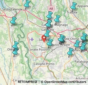 Mappa Via Gandhi, 21017 Samarate VA, Italia (9.202)
